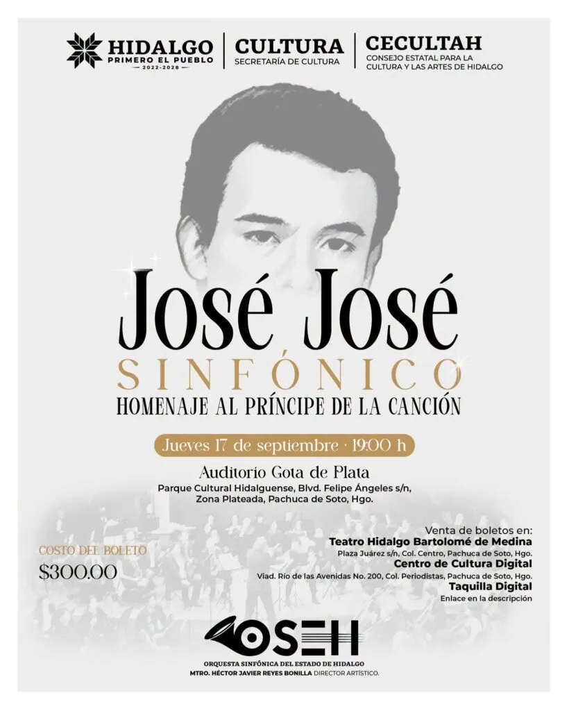 Homenaje a José José recordará los grandes éxitos del Príncipe de la canción