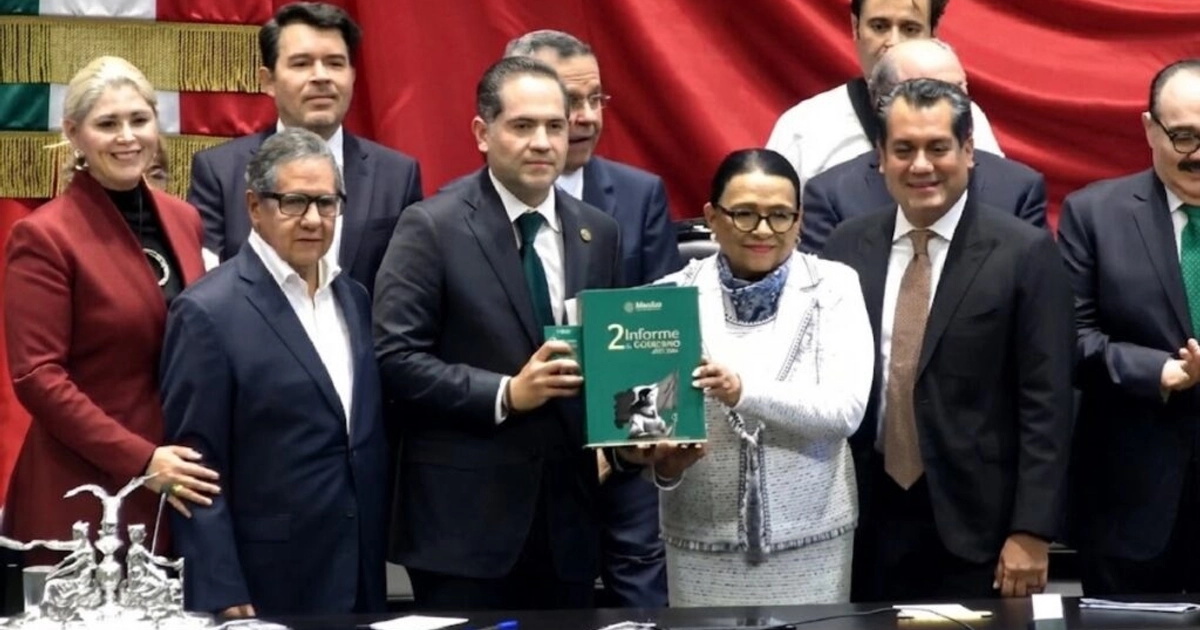 Rosa Icela entrega segundo Informe de Gobierno. Foto: Cámara de Diputados
