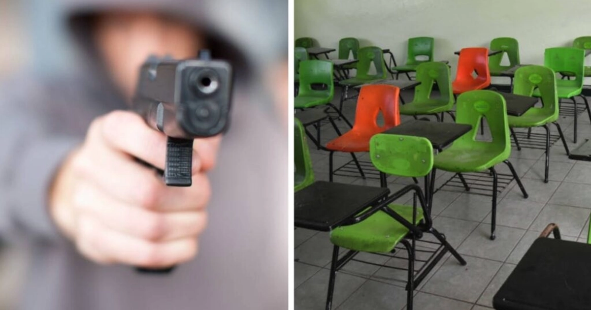 Estudiante armado dispara en un colegio de Colombia. Foto: Getty/Cuartoscuro
