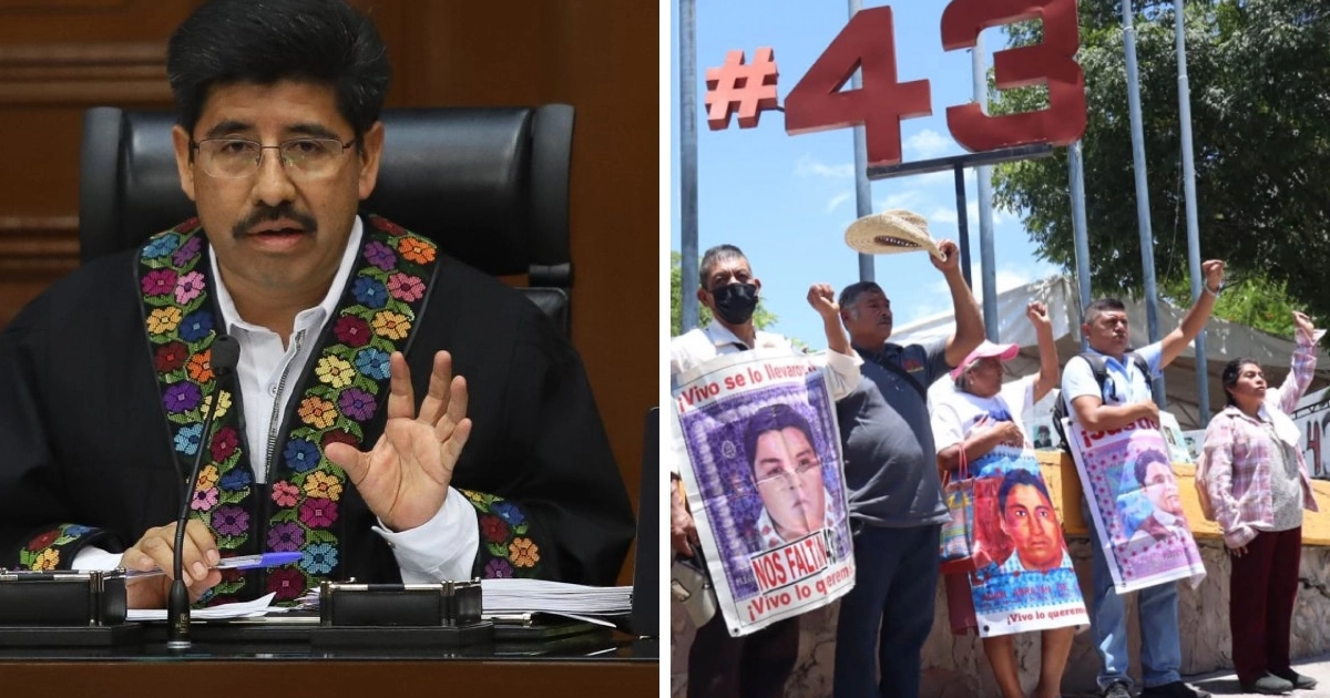 Familiares de los 43 se reúnen con el presidente de la SCJN. Foto: Cuartoscuro