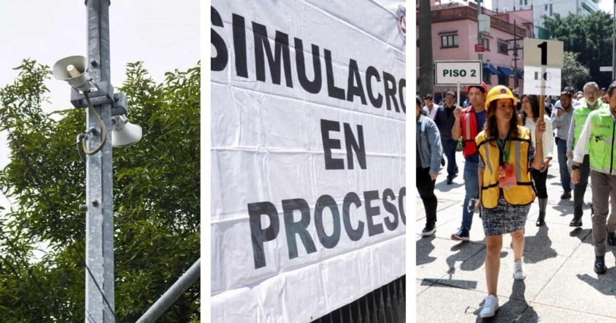 Alistan primer Simulacro Nacional 2025. Foto: Cuartoscuro.