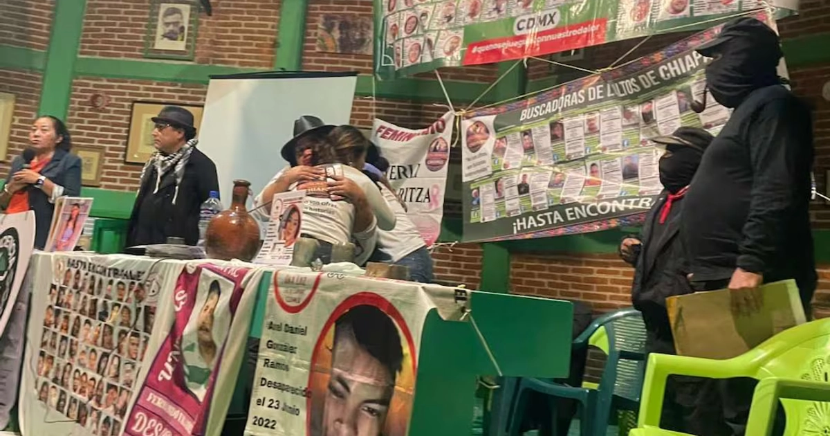 Las integrantes de la Colectiva de Buscadoras de los Altos de Chiapas participaron en el conversatorio Gira por la vida, capítulo México: Encuentro con madres buscadoras, que se realizó el 2 y 3 de octubre. (05/10/26) Foto: Especial.
