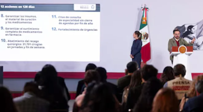Gobierno de Sheinbaum presenta 12 acciones para mejorar el IMSS en 120 días “hospital por hospital”