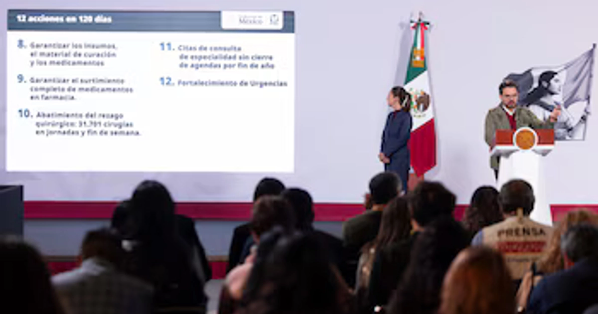 Zoé Robledo presentó 12 acciones para mejorar el IMSS en 120 días. | Presidencia