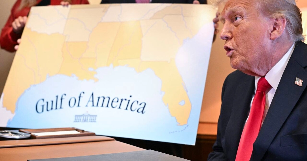 Trump firmó la Orden Ejecutiva 14172 para renombrar el Golfo de México.