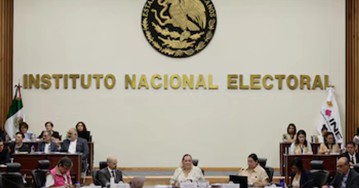 Vista general durante una sesión celebrada este miércoles en el Instituto Nacional Electoral (INE), en la Ciudad de México (México).