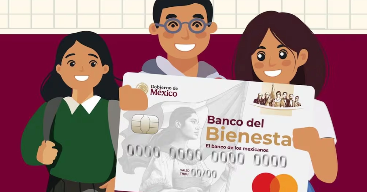 Tarjeta del Banco del Bienestar para beca Rita Cetina / Foto:@BecasBenito