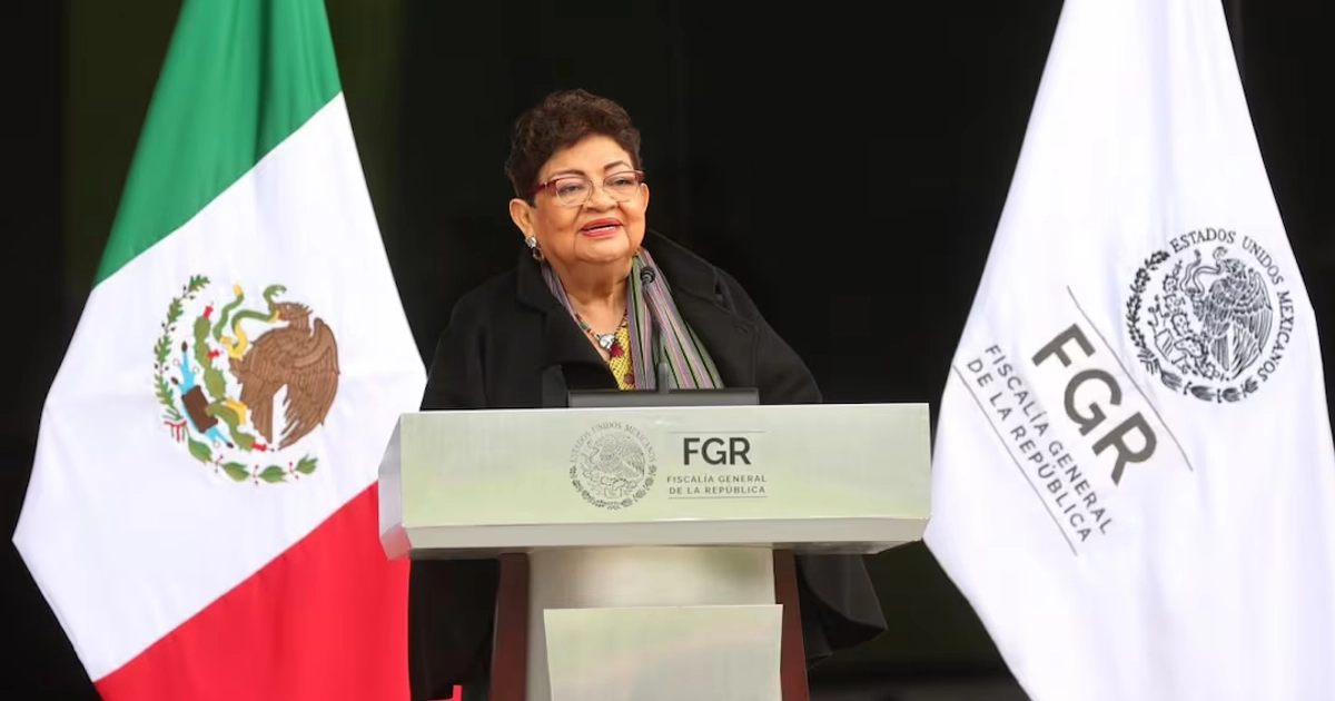 Ernestina Godoy, titular de la FGR en fotografía de archivo (15/09/2026). Foto: FGR