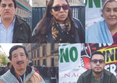 Daniel Rodríguez, enfermero del HGZ 18 (Torreón); Karla Ibeth Rojas, empleada del HGZ 26 (BCS); Italia López, enfermera adscrita a Sección Poniente; Ernesto Marrón, jubilado del HGZ 24 y Israel Sánchez, camillero del HGZ 2 (Tlaxcala). Fotos: Enrique Gómez y Santiago Cadena/ EL UNIVERSAL.