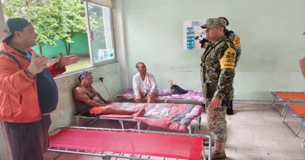 Dos mil 895 elementos de la Guardia Nacional (GN), del Ejército mexicano, y de la Fuerza Aérea mantienen activo el Plan DN-III-E en Colima, Jalisco y Nayarit por el Huracán Simón. Foto: Secretaría de la Defensa Nacional (Defensa).