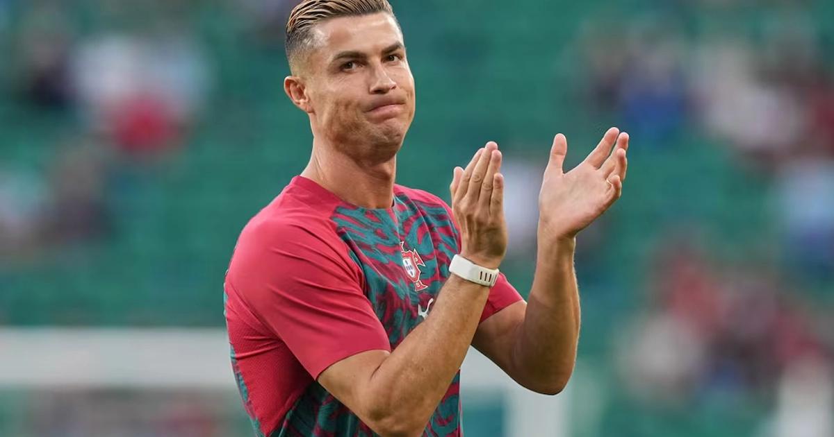Cristiano Ronaldo previo a un partido con Portugal en Lisboa. FOTO: AP