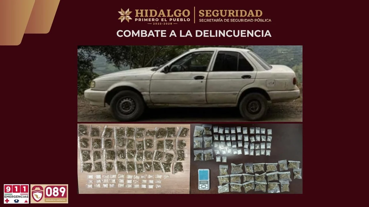 La Secretaría de Seguridad Estatal mantiene firme combate contra el narcomenudeo; detuvieron a mujer que vendía droga en calles de Tlahuelilpan