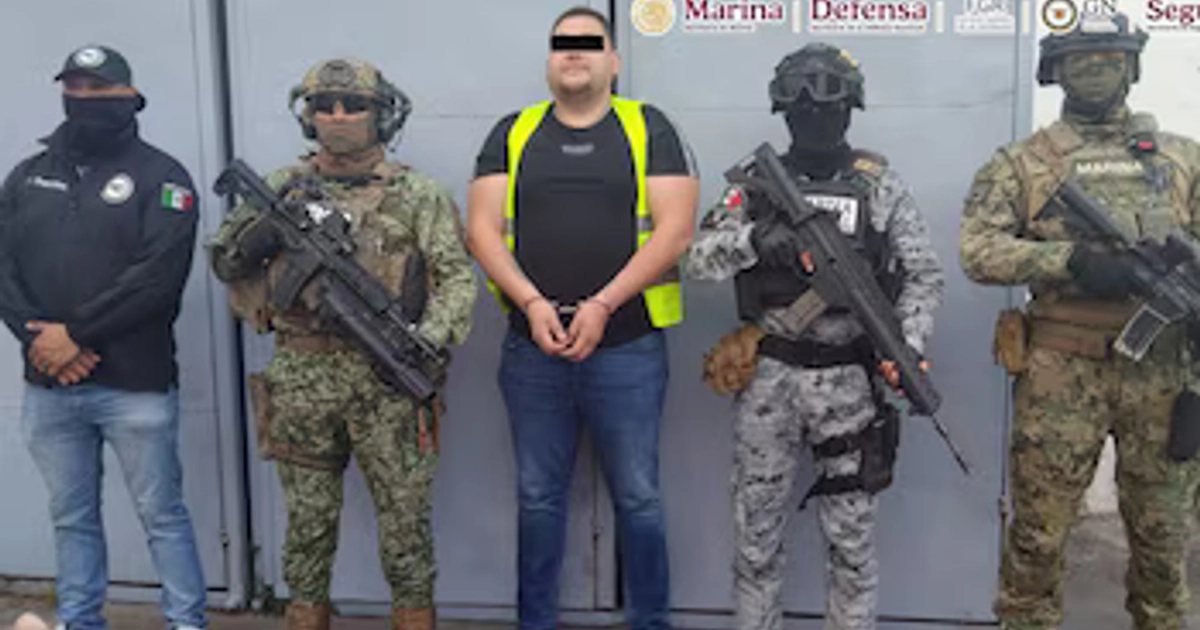El Nenuco, detenido el pasado 19 de octubre en Jalisco. Crédito: Gabinete de Seguridad