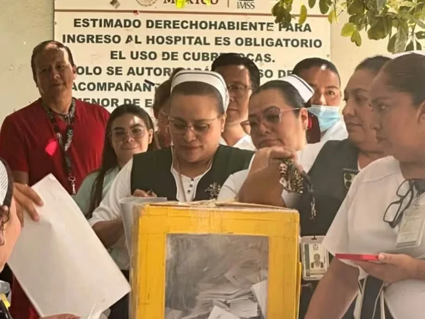 Las imágenes registran la participación de trabajadoras y trabajadores del IMSS. Foto: Tomada del Centro Federal de Conciliación y Registro Laboral