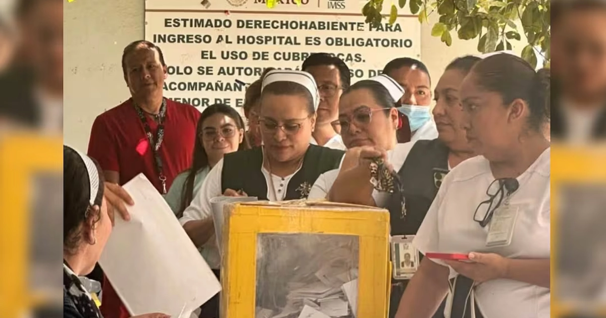 Las imágenes registran la participación de trabajadoras y trabajadores del IMSS. Foto: Tomada del Centro Federal de Conciliación y Registro Laboral