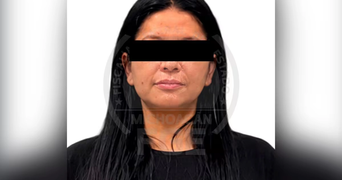 Detención de Alejandra 'N' en Michoacán.