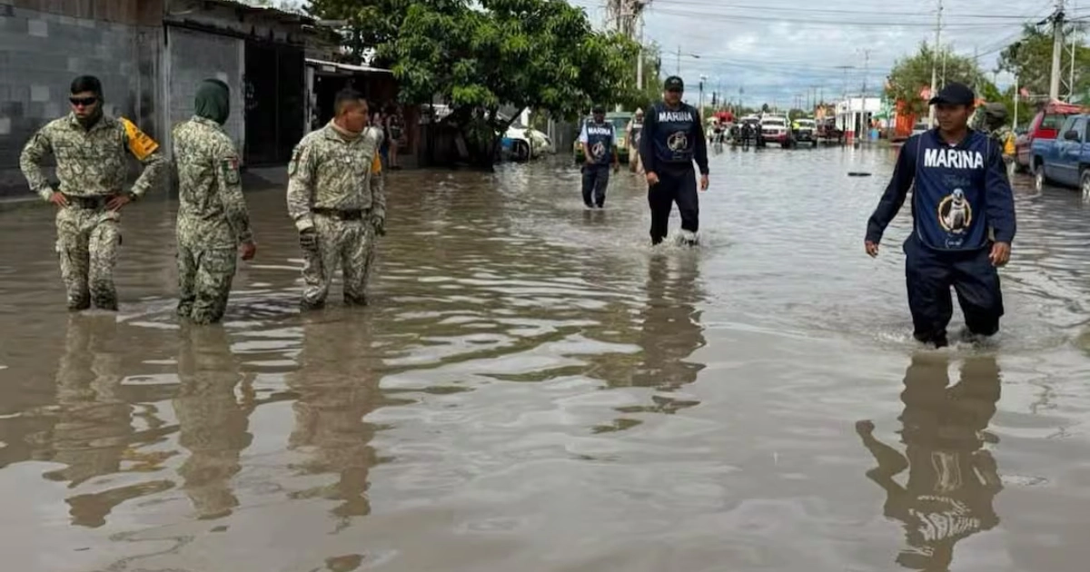 Envío de elementos de seguridad a zonas con afectaciones por fenómenos meteorológicos (04/10/26) Foto: Especial.