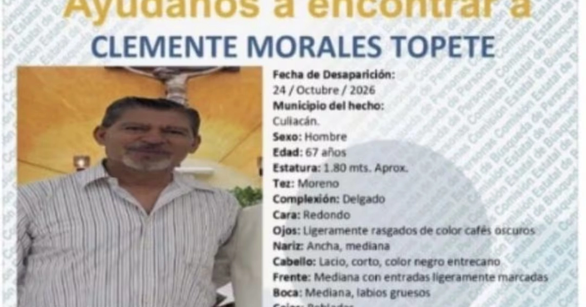 Clemente Morales Topete. Foto: Gobierno de Sinaloa