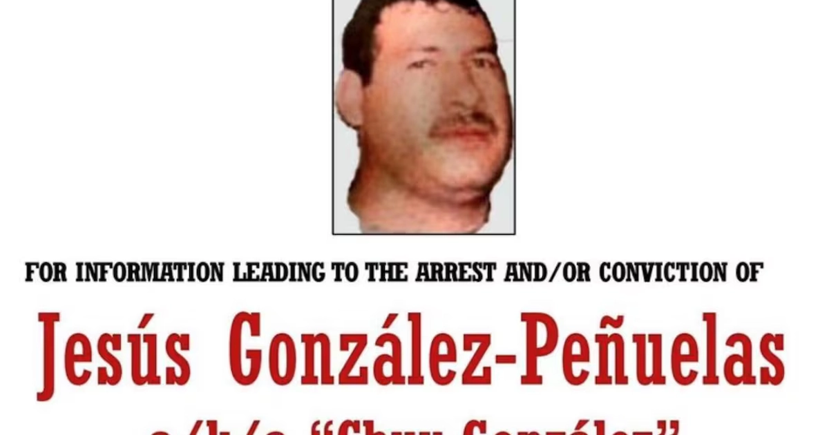 Jesús González Peñuelas, "Chuy González", identificado como el número dos del líder del Cártel de Guasave, Fausto Isidro Meza Flores, "Chapo Isidro". Foto: Tomada de X (@OHarfuch)
