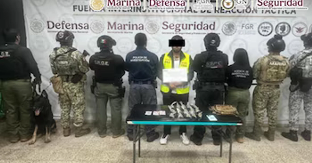 “El Cabra” fue detenido en Tabasco y es señalado como líder de la Mara 18. En El Salvador era buscado por su presunta responsabilidad en 15 homicidios. (Crédito: X | @SSPCMexico)