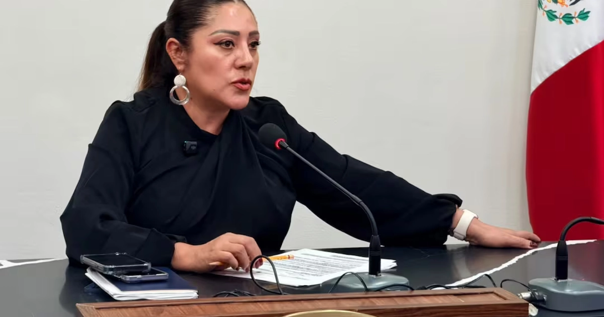 Coordinadora del Grupo Parlamentario de Morena en la capital, Xóchitl Bravo Espinosa. Foto: Arturo Ordaz Díaz / EL UNIVERSAL