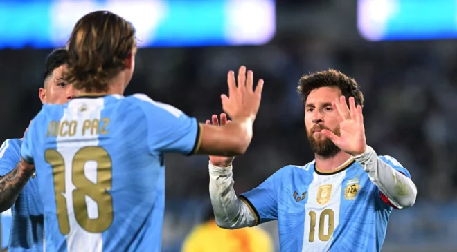 El golazo de Nico Paz que ilusiona a la Selección en la despedida de Messi