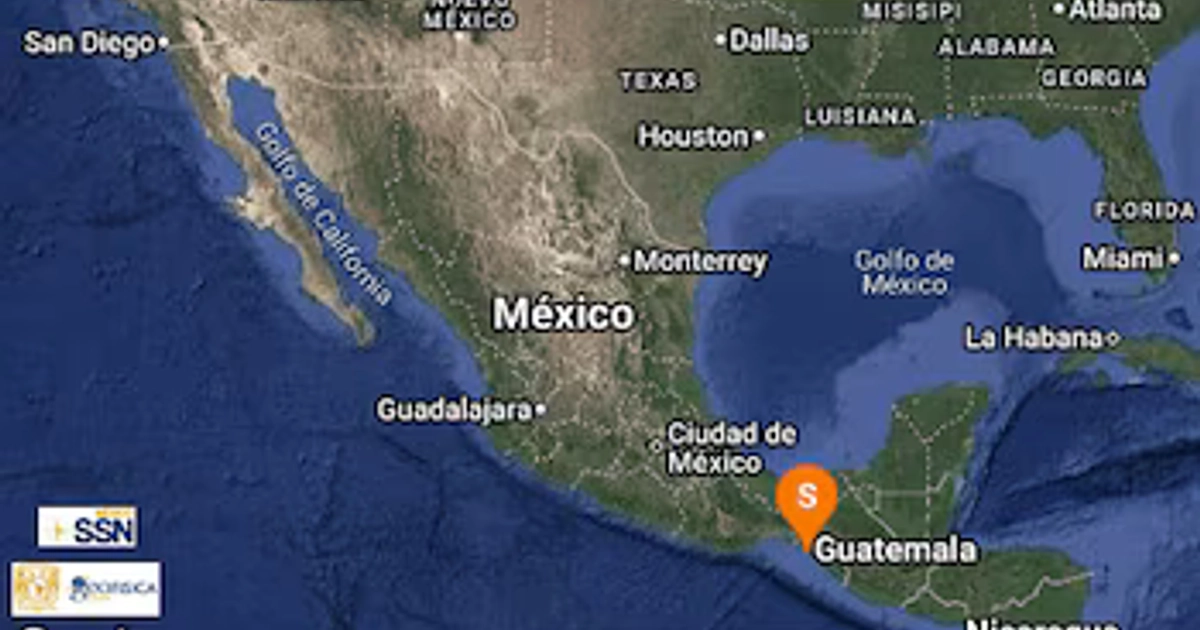 Sismo de magnitud 4.0 con epicentro cerca de Pijijiapan, Chiapas, registrado la madrugada de este 9 de octubre. Crédito: Especial