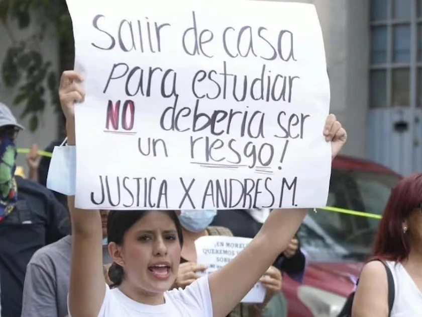 La marcha del 2 de octubre buscó justicia para los seis universitarios asesinados en el último año en Morelos. 02/10/2026. | Foto: Tony Rivera.
