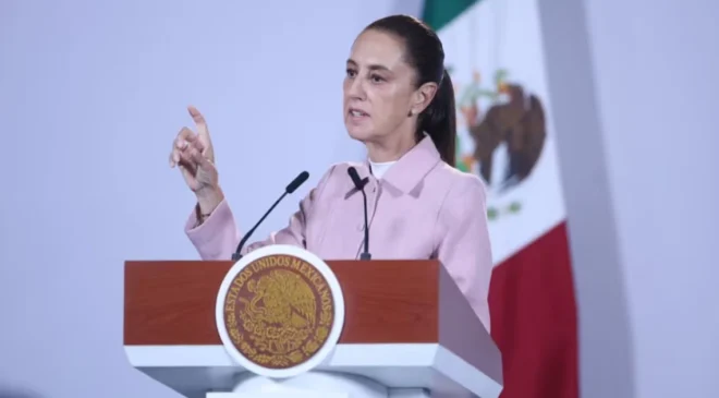 Sheinbaum pide a embajador Johnson y Mauricio Kuri cumplir la ley por academia policial
