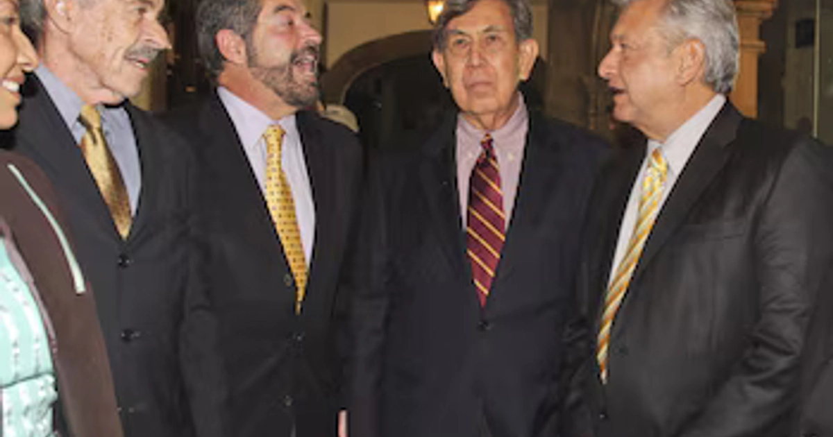 Cuauhtémoc Cárdenas junto con Juan Ramón de la Fuente, exrector de la UNAM y AMLO (Foto: Cuartoscuro)