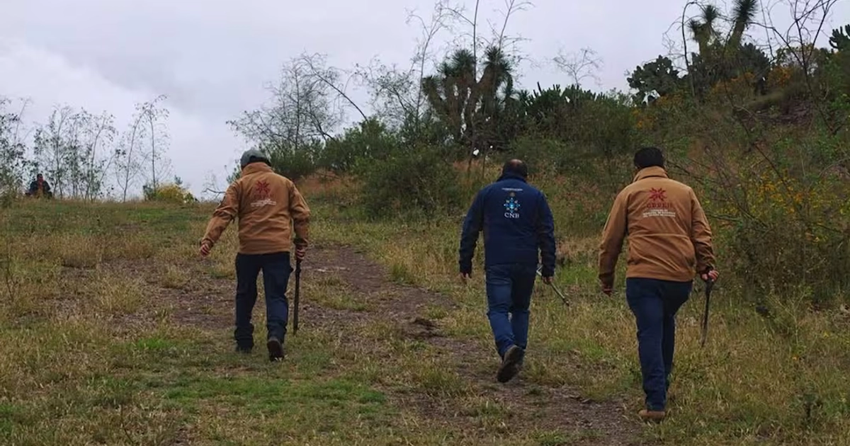 El hallazgo ocurrió durante los operativos que realiza de manera permanente la Comisión de Búsqueda en coordinación with la PGJEH. Foto: Comisión de Búsqueda de Personas de Hidalgo