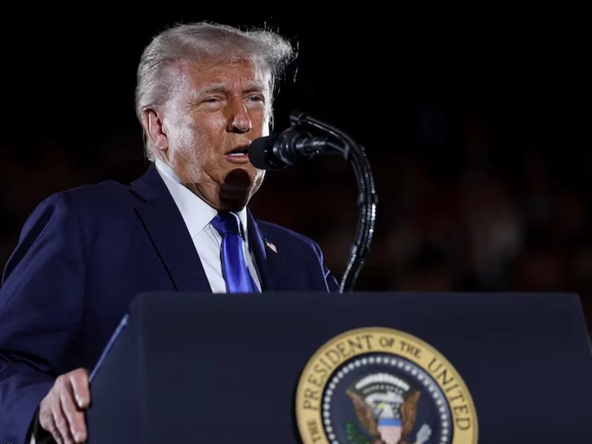 Donald Trump vuelve a hablar de Sheinbaum y el cambio de nombre del Golfo de México a “Golfo de América”: “Estaba pensando en no contestar”. REUTERS/Leah Millis