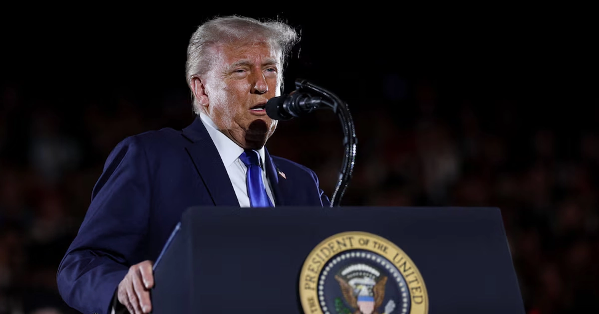 Donald Trump vuelve a hablar de Sheinbaum y el cambio de nombre del Golfo de México a “Golfo de América”: “Estaba pensando en no contestar”. REUTERS/Leah Millis