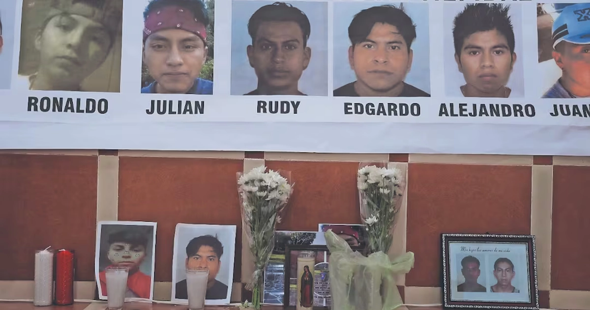 Los jóvenes de entre 15 y 27 años fueron desaparecidos entre el 19 y 20 de septiembre de 2022 mientras trabajaban en una taquería en Tamaulipas. Foto: Gabriel Pano/ EL UNIVERSAL
