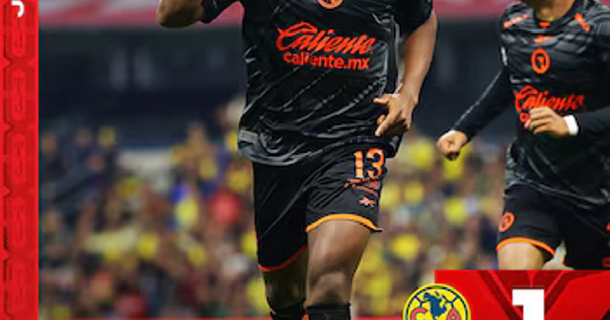 Elías Manoel puso adelante a los Xolos contra el América (Xolos/FB)