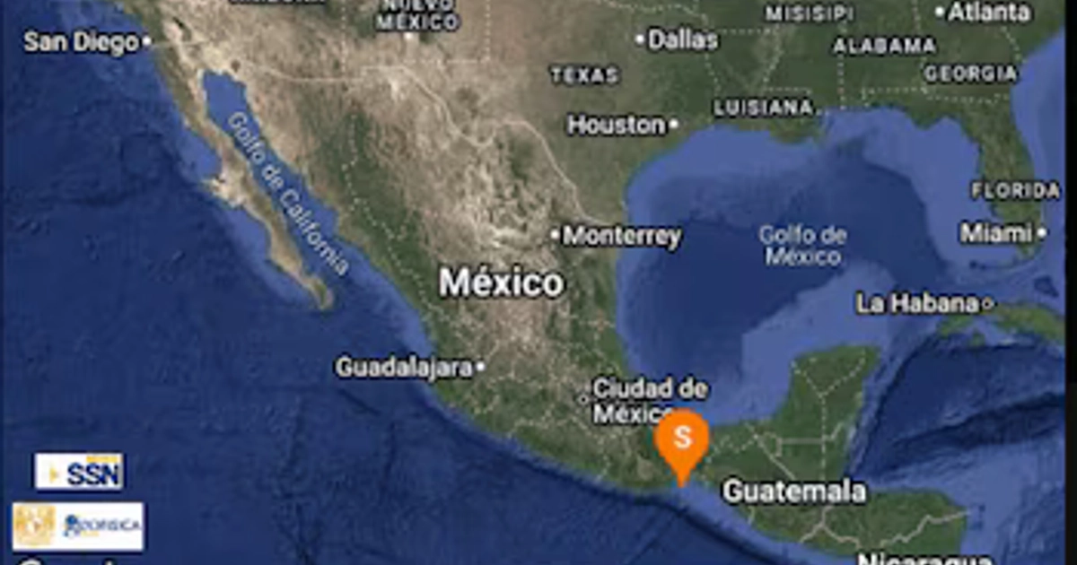 El SSN reportó un sismo de magnitud 4.0 con epicentro en Salina Cruz, Oaxaca. Crédito: X/ @SSNMexico