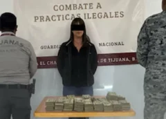 El dinero estaba distribuido en billetes de diferentes denominaciones. Crédito: Gabinete de Seguridad