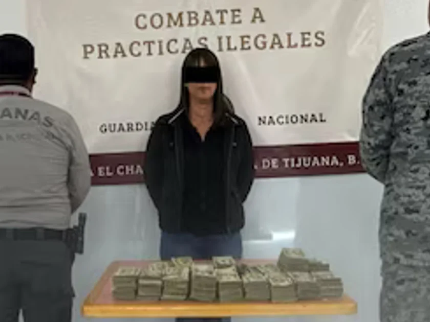 El dinero estaba distribuido en billetes de diferentes denominaciones. Crédito: Gabinete de Seguridad