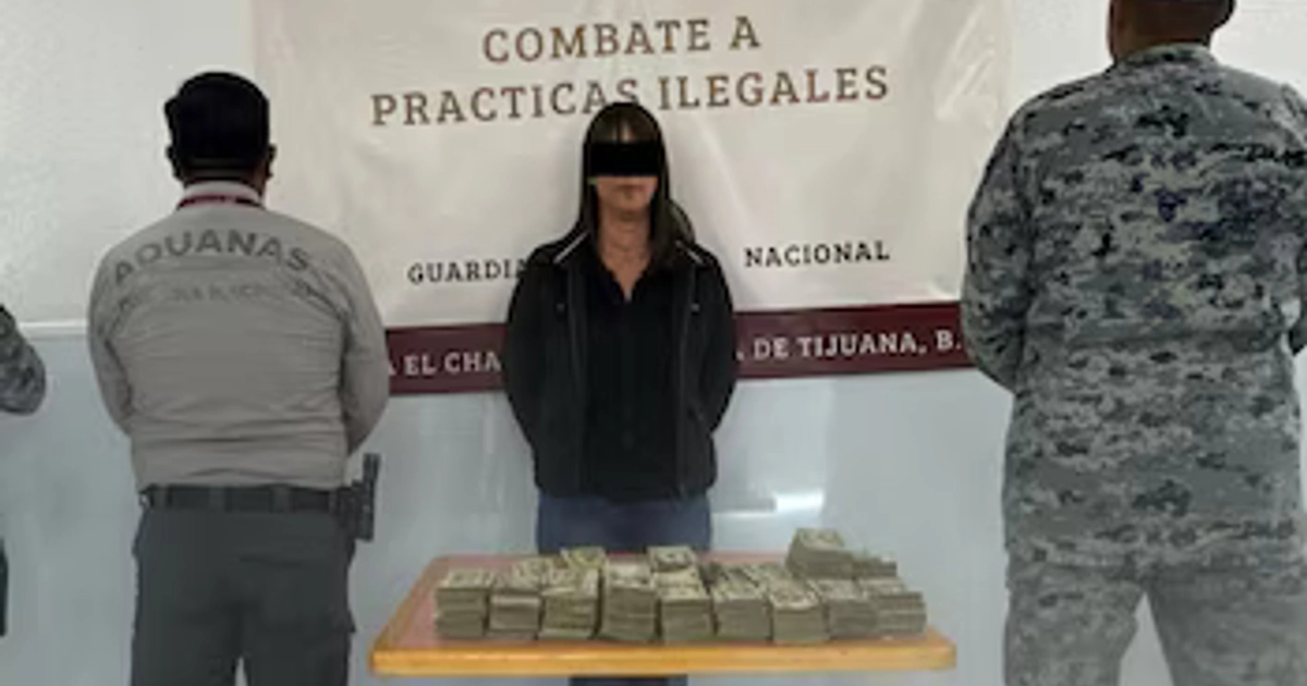 El dinero estaba distribuido en billetes de diferentes denominaciones. Crédito: Gabinete de Seguridad