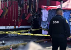 Balacera en tianguis El Salado de Iztapalapa deja a una mujer sin vida y tres lesionados. 14/10/2026. | Foto: Valente Rosas/El Universal.