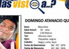 Ficha de búsqueda de Domingo Atanacio Quirino. (FGE Guerrero)