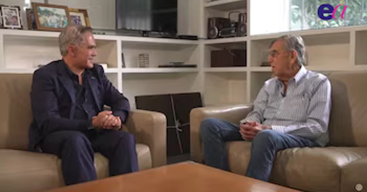 Cuauhtémoc Cárdenas dio su última entrevista a Miguel Ángel Mancera, dos meses antes de fallecer. (Podcast: Entre amigos/Captura de pantalla)