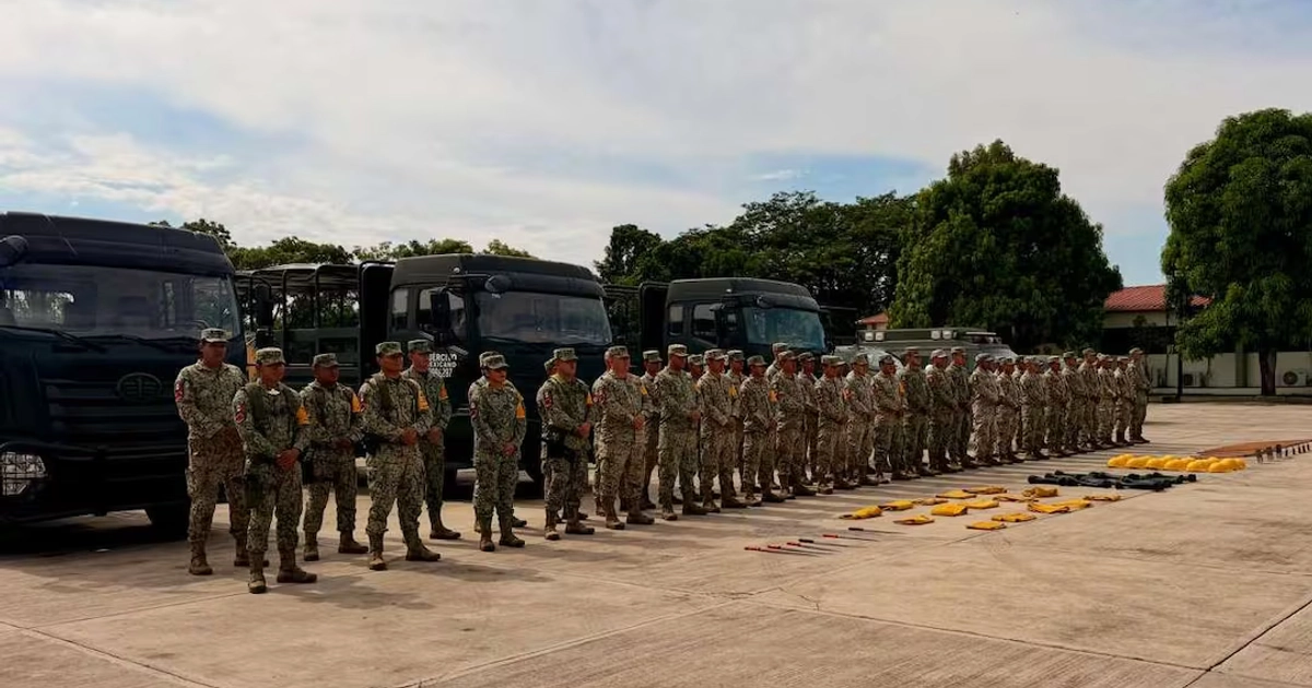 Dos mil 895 elementos de la Guardia Nacional (GN), del Ejército mexicano y de la Fuerza Aérea mantienen activo el Plan DN-III-E en Colima, Jalisco y Nayarit por el Huracán Simón. Foto: Secretaría de la Defensa Nacional (Defensa).