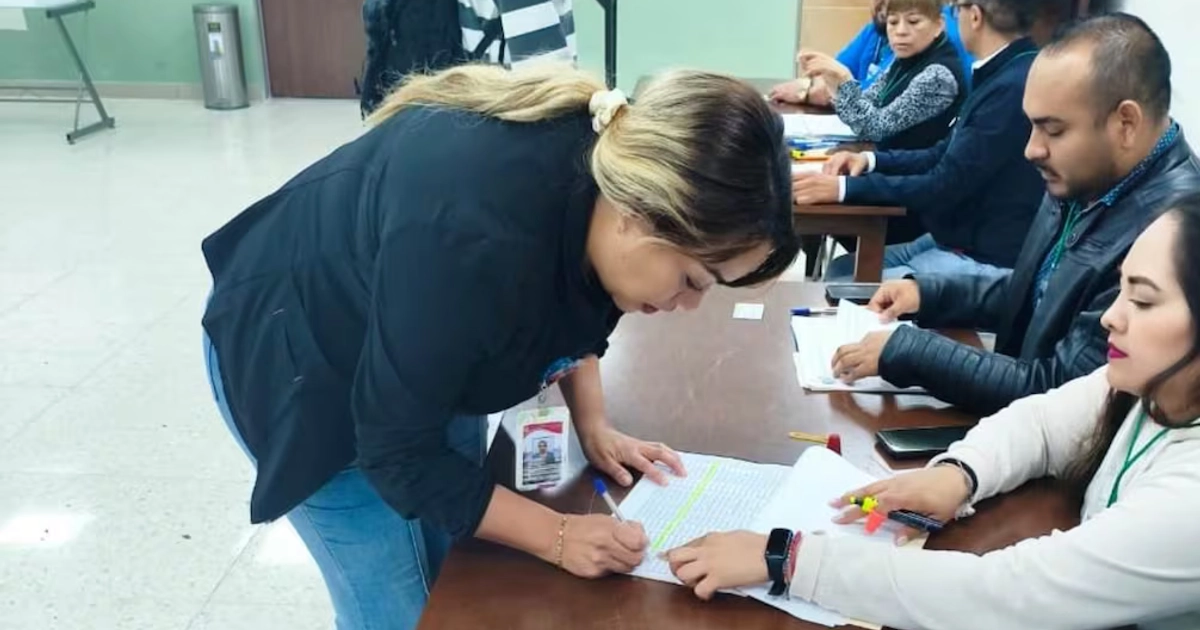 Votación de los trabajadores sindicalizados del IMSS (14/10/2026). Foto: Cortesía Centro Federal de Conciliación y Registro Laboral