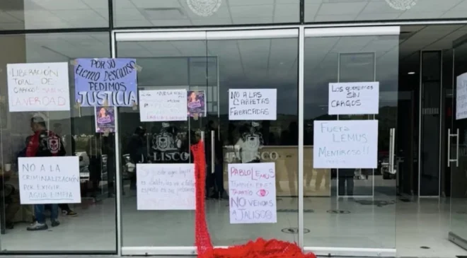 Colectivos piden retirar cargos a manifestantes vinculados a proceso tras participar en marcha por agua en Jalisco