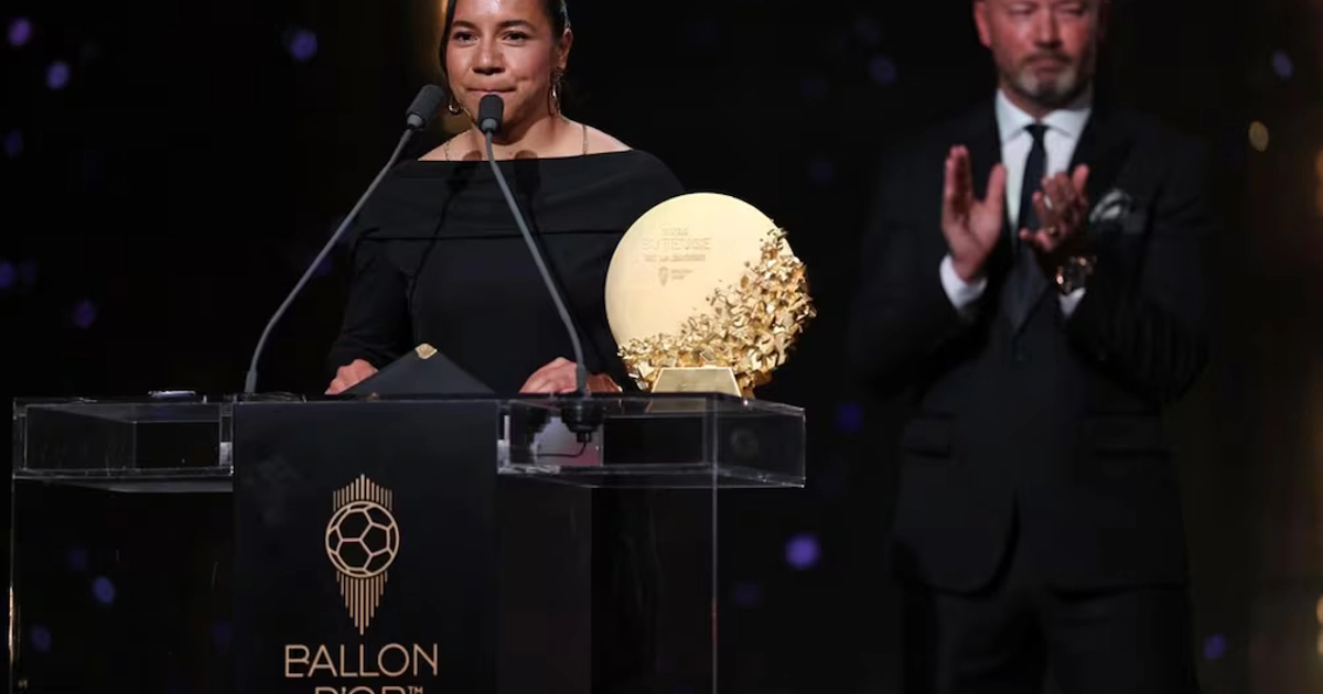 Charlyn Corral gana Balón de Oro a mejor delantero del año - Foto: AFP