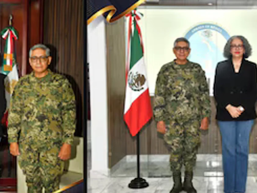 El Secretario de Marina, Almirante Raymundo Pedro Morales Ángeles, visitó Mazatlán para verificar el despliegue operativo, se reunió con laGobernadora de Sinaloa, Graciela Domínguez Foto: SEMAR