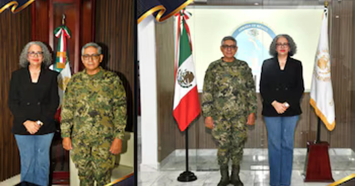 El Secretario de Marina, Almirante Raymundo Pedro Morales Ángeles, visitó Mazatlán para verificar el despliegue operativo, se reunió con laGobernadora de Sinaloa, Graciela Domínguez Foto: SEMAR