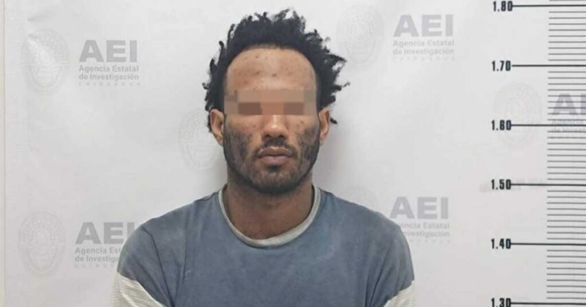 Detención del presunto asesino. Foto: FGE Chihuahua