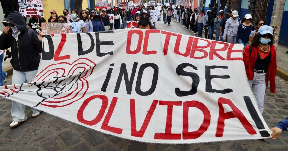 Ilustración de la cobertura sobre la conmemoración del movimiento estudiantil de 1968.